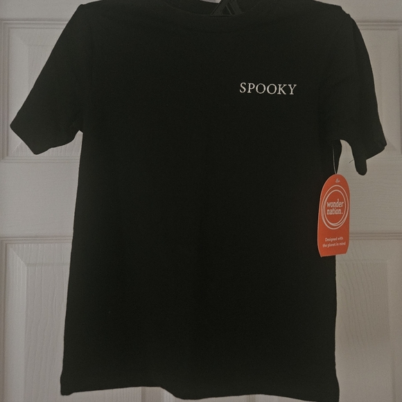 NWT Wonder Nation Boys’ Halloween Graphic Tee with Short Sleeves SizeXS(4-5) - Picture 1 of 6